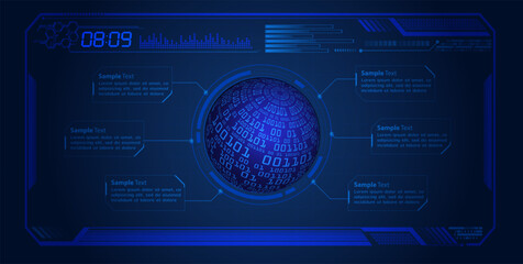 hud world circuit future technology concept background