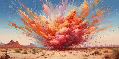 Canvas Print - abstract explosion 