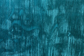 Canvas Print - aged light blue brushed hardwood table texture - fantastic abstract photo background