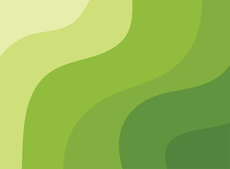 Wall Mural - Green Wave Vector Abstract Background Flat Design Green Background Color Geometric Creative For Business Banner, Poster, Flyer, Card, Cover	