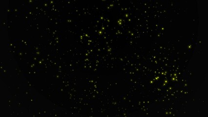 Wall Mural - beautiful shimmering particles with highlights on a black background