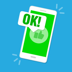 Poster - Avviso sullo schermo dello smartphone. 