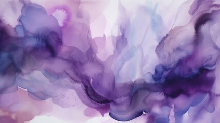 Poster - Abstract violet watercolor background. AI generated.