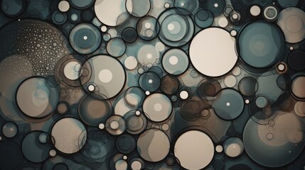 Poster - circles and rounds. abstract background. ai generated.