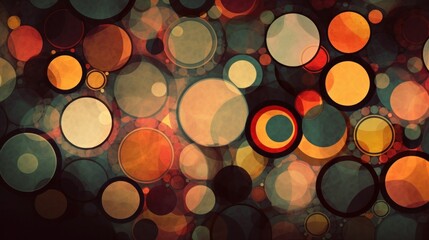 Poster - circles and rounds. abstract background. ai generated.
