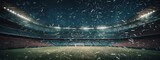 Fototapeta Sport - picture of Big soccer stadium generative AI