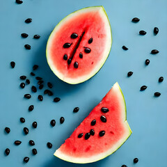 two slice of watermelon