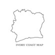 ivory coast map icon
