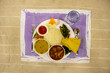 Nepali Dal Bhaat Tarkari Traditional Nepali Thali WIth Rice Lentil, Curry and Vegetables