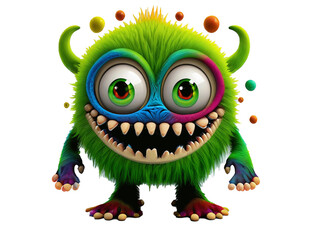 Wall Mural - Colorful Baby Monsters Sublimation clipart png  ai generative