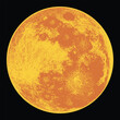 Full Moon eps File Types Yellow Full Autumn Lunar Circle