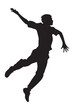 © 67Mhz - silhouette of boy jumping in the air
