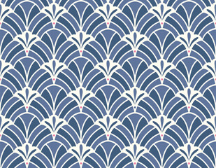 Wall Mural - abstract victorian seamless pattern. vector art deco background. geometric illustration.
