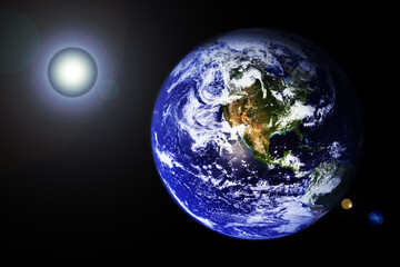 Wall Mural - planet earth, a view from space. elements of this image furnished nasa.