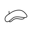© Sejal - beret icon liner illustration on white background..eps