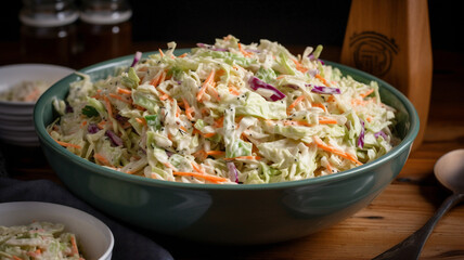 Illustration of A Bowl of Cole Slaw