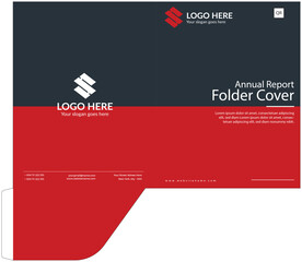 A creative file folder template. 