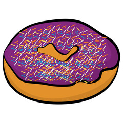 Poster - A junk food item donut