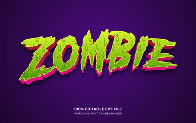 Poster - zombie editable text style effect