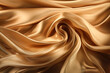 © Magnetu - Gold fabric colored silk satin background Generative AI