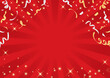 © gaga - ゴージャスな赤い紙吹雪・キャンペーン素材