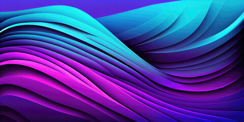 Wall Mural - Abstract gradient purple background wallpaper design (Generative AI)