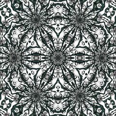 Poster - Fractal complex patterns - Mandelbrot set detail, digital artwork for creative graphic