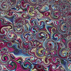 Poster - Fractal complex patterns - Mandelbrot set detail, digital artwork for creative graphic