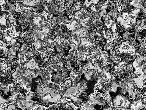 Fractal complex black white patterns - Mandelbrot set detail, digital artwork for creative graphic