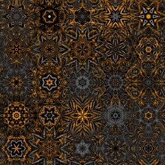 Leinwandbilder - Fractal complex patterns - Mandelbrot set detail, digital artwork for creative graphic