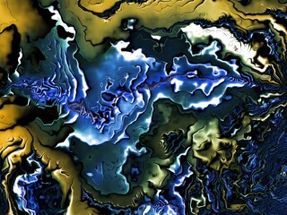 Leinwandbilder - Fractal complex patterns - Mandelbrot set detail, digital artwork for creative graphic