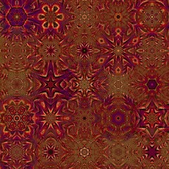 Leinwandbilder - Fractal complex red patterns - Mandelbrot set detail, digital artwork for creative graphic