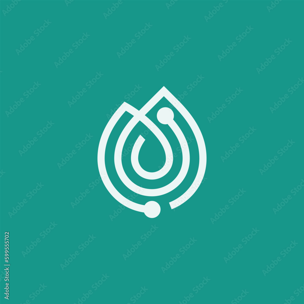 Physician Doctor Stethoscope in Flame Fire Logo Design Vector Stock ...