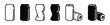 © Vilogsign - Soda can icon vector in thin line and flat style with editable stroke on white background. Dented soda cans icons set. Beverage, beer and brewing sign and symbol. Vector illustration