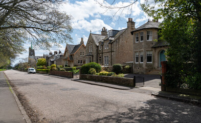 Canvas Print - street view in Boness, Scotland