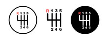 Transmission Manual. Gearbox Vector Icon. Car Gear Symbol. Transmission Car Icon.