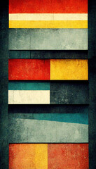 Wall Mural - abstract bauhaus style background. trendy aesthetic bauhaus architecture design generative ai