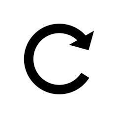 Leinwandbilder - rotate arrow icon . reload, repeat, recycle, refresh icons. update icon - arrow rotation circle