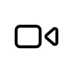 Poster - Video camera icon vector. factime icon , live streaming icons . line outline