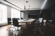 © Alfazet Chronicles - modern meeting room with sleek furniture and minimalistic design, created with generative ai