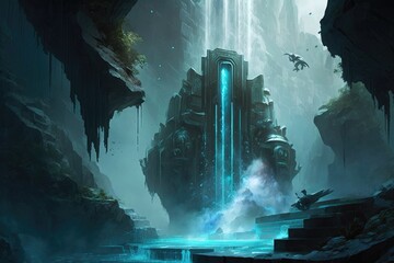 Fantasy alien planet