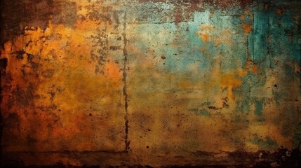 old grunge copper bronze rusty metal texture background effect