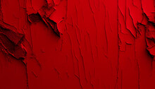 Crimson Canvas Textured Red Paint Wall Background, Generative AI 