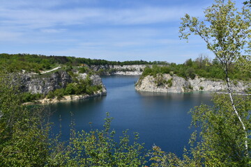 Naklejka na meble Kraków, Zakrzówek, Skałki Twardowskiego, woda, wyrobisko, dawny kamieniołom,