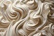 close-up of meringue, with fine texture and intricate swirls, created with generative ai