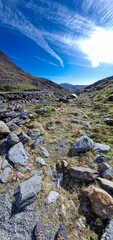 Canvas Print - Snowdon in National Park Snowdonia in Wales