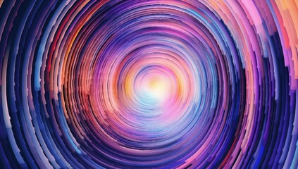 a large colorful colorful striped tunnel is featured Generative AI