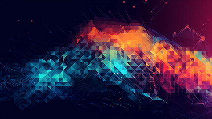 Poster - Cloud computing technology concept wallpaper background Generative AI 