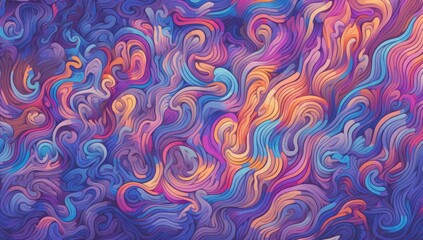 Poster - a colorful colorful abstract pattern with various shapes generative ai
