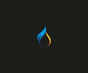 Poster - gas flame icon